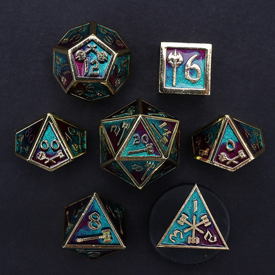 Aanpasbaar polyhedraal dobbelsteen set rollenspel dobbelsteen spel RPG Dungeon en Dragon dobbelsteen set bordspel