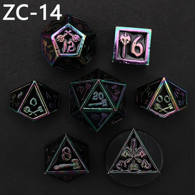 Aanpasbaar polyhedraal dobbelsteen set rollenspel dobbelsteen spel RPG Dungeon en Dragon dobbelsteen set bordspel