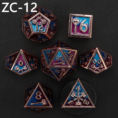Aanpasbaar polyhedraal dobbelsteen set rollenspel dobbelsteen spel RPG Dungeon en Dragon dobbelsteen set bordspel