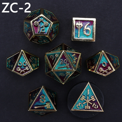 Aanpasbaar polyhedraal dobbelsteen set rollenspel dobbelsteen spel RPG Dungeon en Dragon dobbelsteen set bordspel