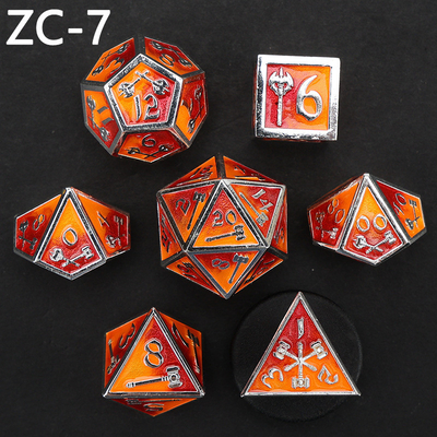 Aanpasbaar polyhedraal dobbelsteen set rollenspel dobbelsteen spel RPG Dungeon en Dragon dobbelsteen set bordspel