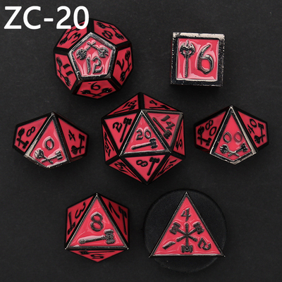 Aanpasbaar polyhedraal dobbelsteen set rollenspel dobbelsteen spel RPG Dungeon en Dragon dobbelsteen set bordspel