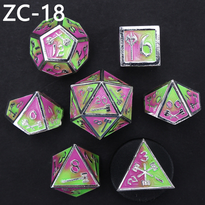 Aanpasbaar polyhedraal dobbelsteen set rollenspel dobbelsteen spel RPG Dungeon en Dragon dobbelsteen set bordspel