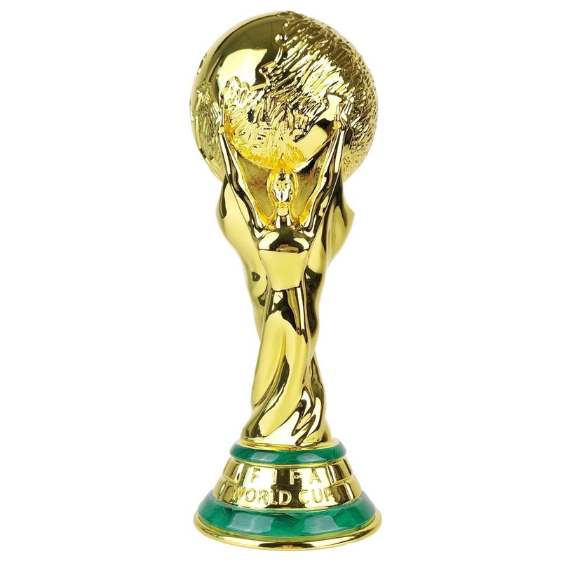 De goud Geplateerde van de de Trofeekop van het Voetbalmetaal Stevige Gouden Buitengewoon brede Kleur