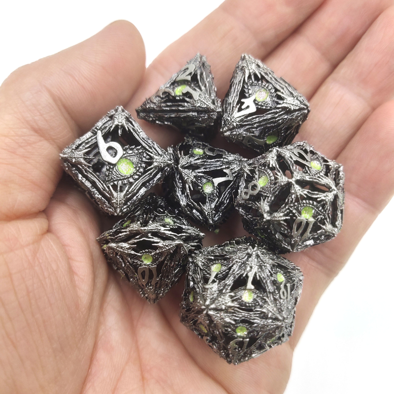 Polyhedral dobbel Gesneden de Halfedelsteen Doorzichtige Hand van de Randhars Duurzaam voor Savage World