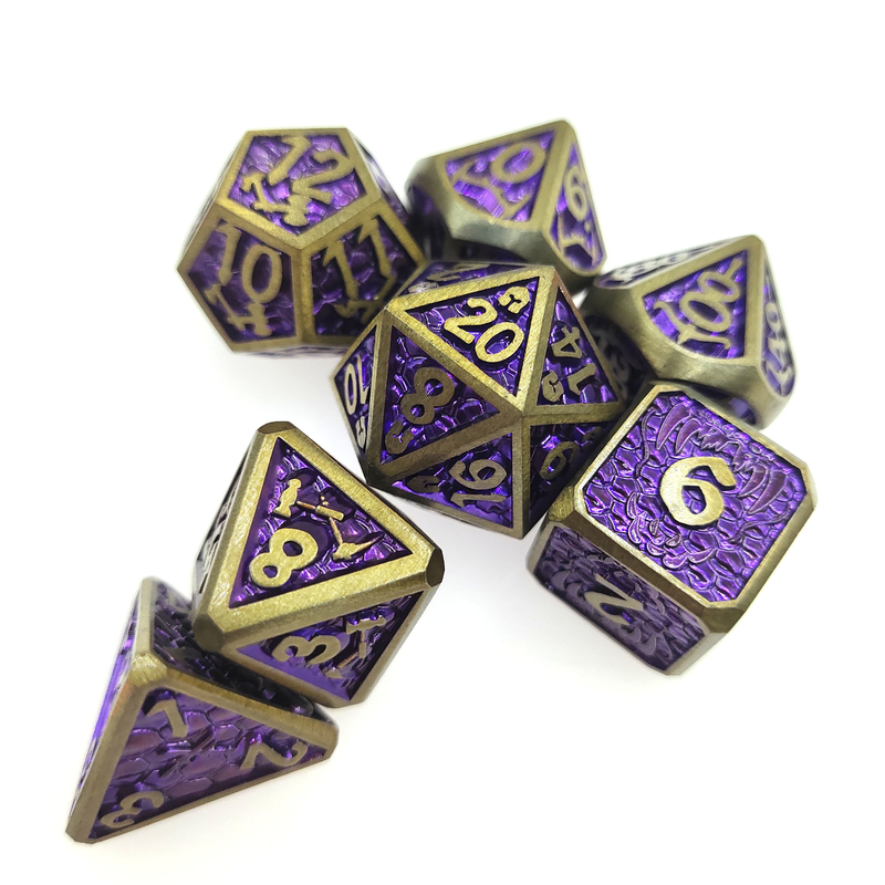Mini RPG Dice 7 Piece Tiny Polyhedral Set magie de verzamelchip Dice Sets