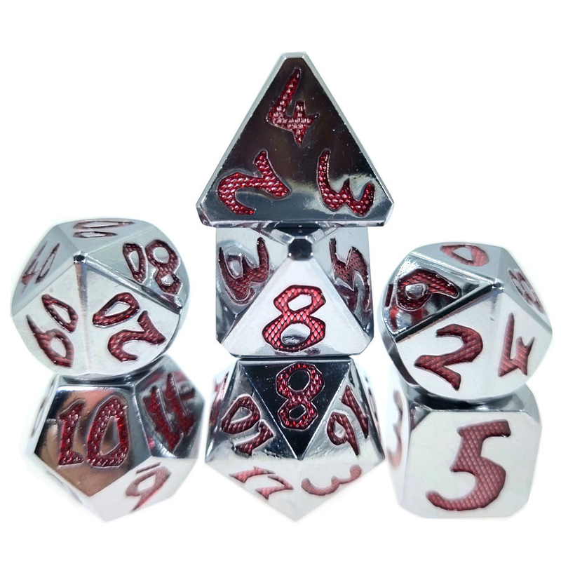 Veelvlak van de strook dobbelt het rode Geurloze Lichtgewicht Multifunctie dobbelt Vastgestelde Stevige 7 PCs-Grootte 12cm voor Rpg-Spel