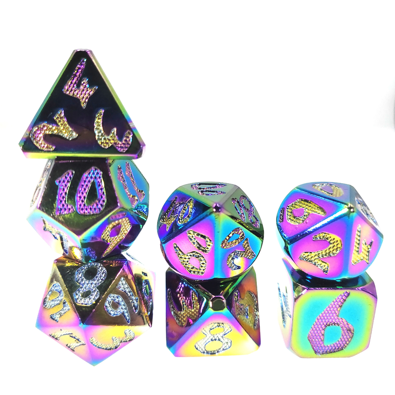 Chip Dice Set Gold 	De douane dobbelt voor Kerkers en Polyhedral de Draken dobbelen Reeks