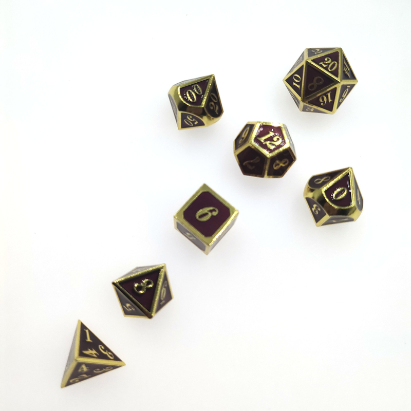 De scherpe Randen Uitstekende RPG Vastgesteld Multikleurengokken dobbelt dobbelen Polyhedral Reeksslijtage