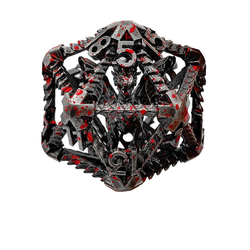 20 kanten metalen holle dobbelstenen D20 Grootschalige DND Polyhedraal RPG Dungeons And Dragons