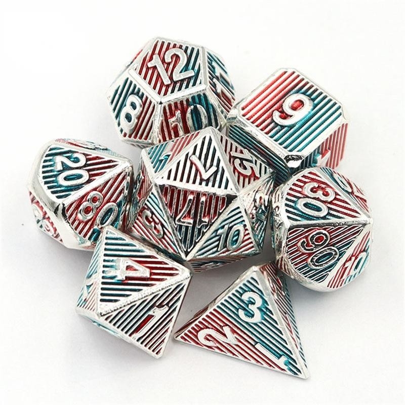 Digitale Metal RPG Dice Color Verticale Strip Dnd Coc Luxe stijl