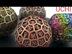 Metalen dobbelstenen D100 (DND) RPG bal rollende ballen desktop multi-noodle draak en kerker